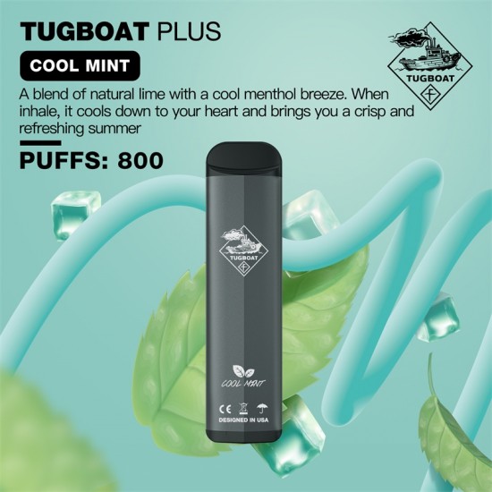 Tugboat Plus 800 Cool Mint  en uygun fiyatlar ile puffelektroniksigara.orgda! Tugboat Plus 800 Cool Mint özellikleri, fiyatı, incelemesi, yorumları ve taksit seçenekleri için hemen tıklayın!