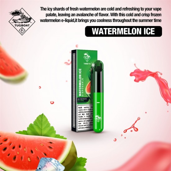 Tugboat v4 500 Watermelon ice  en uygun fiyatlar ile puffelektroniksigara.orgda! Tugboat v4 500 Watermelon ice özellikleri, fiyatı, incelemesi, yorumları ve taksit seçenekleri için hemen tıklayın!