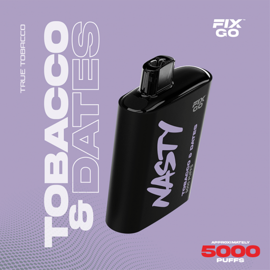 Nasty Fix Go 5000 Tabacco Dates  en uygun fiyatlar ile puffelektroniksigara.orgda! Nasty Fix Go 5000 Tabacco Dates özellikleri, fiyatı, incelemesi, yorumları ve taksit seçenekleri için hemen tıklayın!
