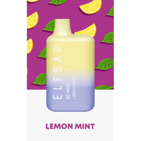 Elfbar 4000 Lemon mint  en uygun fiyatlar ile puffelektroniksigara.orgda! Elfbar 4000 Lemon mint özellikleri, fiyatı, incelemesi, yorumları ve taksit seçenekleri için hemen tıklayın!