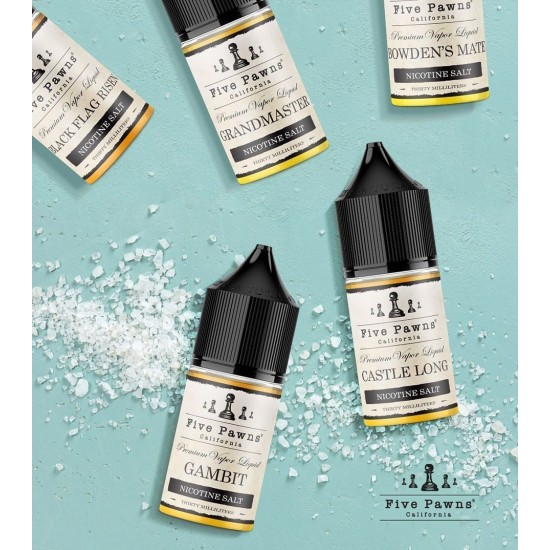 Five Pawns GrandMaster 30ML Salt Premium Likit  en uygun fiyatlar ile puffelektroniksigara.shopda! Five Pawns GrandMaster 30ML Salt Premium Likit özellikleri, fiyatı, incelemesi, yorumları ve taksit seçenekleri için hemen tıklayın!