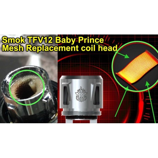SMOK Mesh Coil - TFV12 Baby Prince/TFV8 Baby  en uygun fiyatlar ile puffelektroniksigara.shopda! SMOK Mesh Coil - TFV12 Baby Prince/TFV8 Baby özellikleri, fiyatı, incelemesi, yorumları ve taksit seçenekleri için hemen tıklayın!