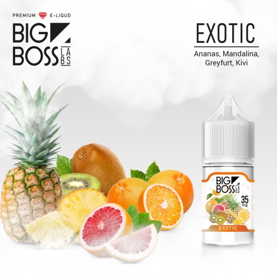 Big Boss Exotic 30 ML Likit  en uygun fiyatlar ile puffelektroniksigara.shopda! Big Boss Exotic 30 ML Likit özellikleri, fiyatı, incelemesi, yorumları ve taksit seçenekleri için hemen tıklayın!