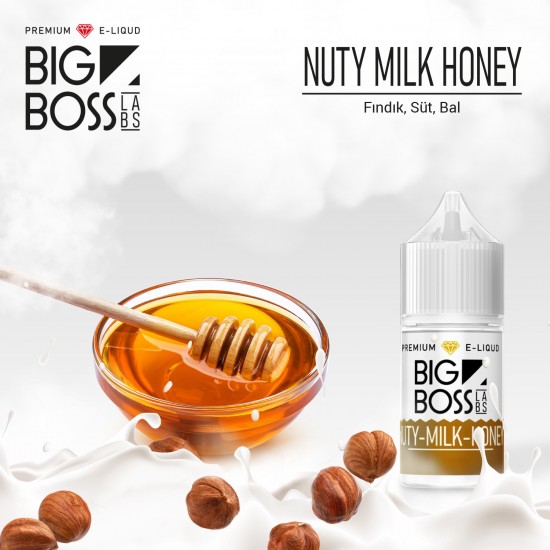Big Boss Nuty Milk Honey 30 ML Likit  en uygun fiyatlar ile puffelektroniksigara.shopda! Big Boss Nuty Milk Honey 30 ML Likit özellikleri, fiyatı, incelemesi, yorumları ve taksit seçenekleri için hemen tıklayın!