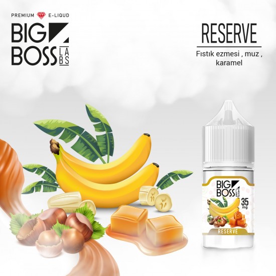 Big Boss Reserve 30 ML Salt Likit  en uygun fiyatlar ile puffelektroniksigara.shopda! Big Boss Reserve 30 ML Salt Likit özellikleri, fiyatı, incelemesi, yorumları ve taksit seçenekleri için hemen tıklayın!