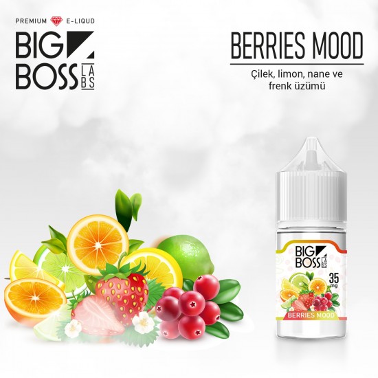 Big Boss Berries Mood 30 ML Salt Likit  en uygun fiyatlar ile puffelektroniksigara.shopda! Big Boss Berries Mood 30 ML Salt Likit özellikleri, fiyatı, incelemesi, yorumları ve taksit seçenekleri için hemen tıklayın!