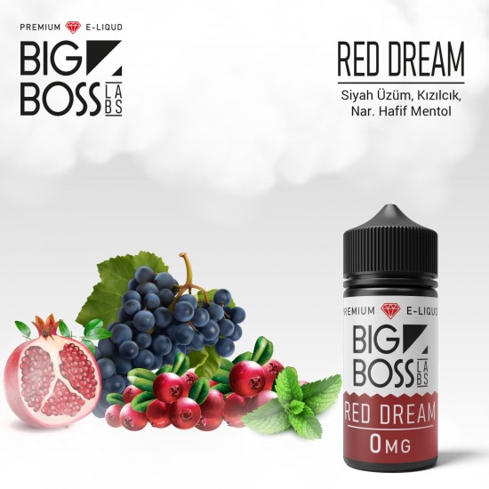 Big Boss 60 ML Red Dream Likit  en uygun fiyatlar ile puffelektroniksigara.shopda! Big Boss 60 ML Red Dream Likit özellikleri, fiyatı, incelemesi, yorumları ve taksit seçenekleri için hemen tıklayın!