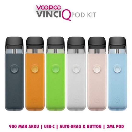 Voopoo Vinci Q Pod  900mAh  en uygun fiyatlar ile puffelektroniksigara.shopda! Voopoo Vinci Q Pod  900mAh özellikleri, fiyatı, incelemesi, yorumları ve taksit seçenekleri için hemen tıklayın!