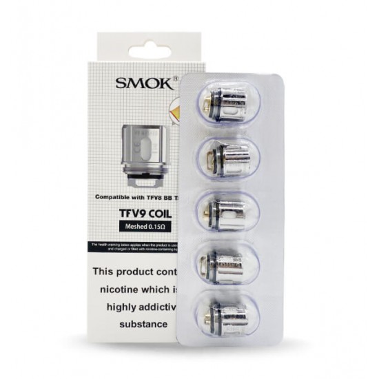 Smok Tfv9 Coil  en uygun fiyatlar ile puffelektroniksigara.shopda! Smok Tfv9 Coil özellikleri, fiyatı, incelemesi, yorumları ve taksit seçenekleri için hemen tıklayın!