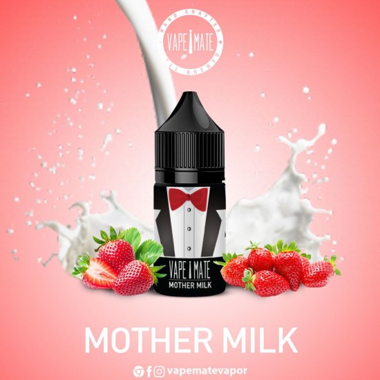 Vape Mate Mother Milk 30 ML Likit  en uygun fiyatlar ile puffelektroniksigara.shopda! Vape Mate Mother Milk 30 ML Likit özellikleri, fiyatı, incelemesi, yorumları ve taksit seçenekleri için hemen tıklayın!