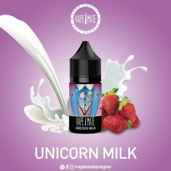 Vape Mate Unicorn Milk 30 ML Likit  en uygun fiyatlar ile puffelektroniksigara.shopda! Vape Mate Unicorn Milk 30 ML Likit özellikleri, fiyatı, incelemesi, yorumları ve taksit seçenekleri için hemen tıklayın!