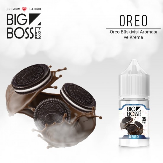 Big Boss Oreo 30 ML Salt Likit  en uygun fiyatlar ile puffelektroniksigara.shopda! Big Boss Oreo 30 ML Salt Likit özellikleri, fiyatı, incelemesi, yorumları ve taksit seçenekleri için hemen tıklayın!